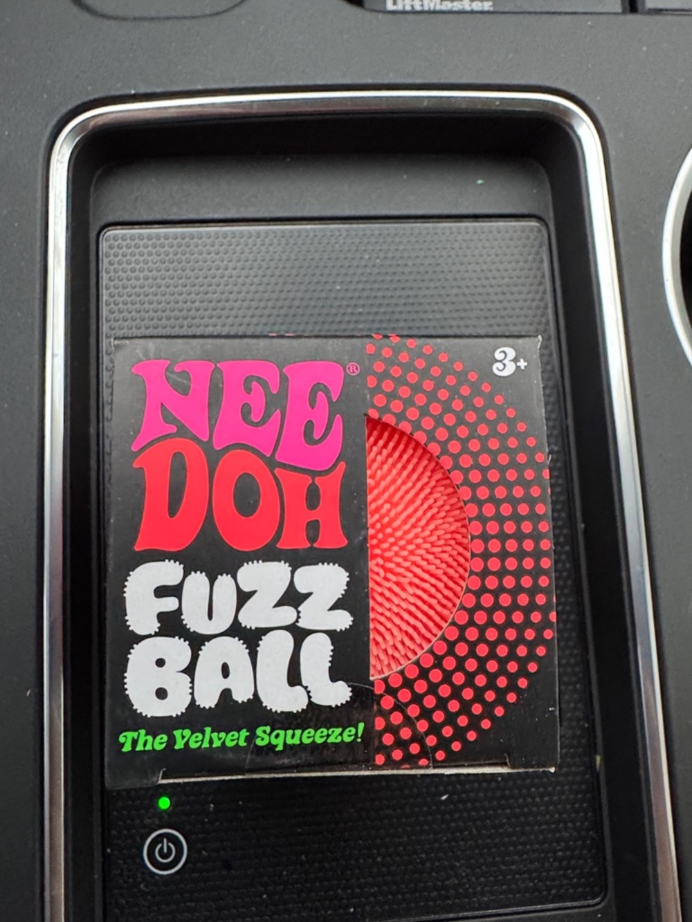 Fuzz Ball Velvet Squeeze Toy - Red